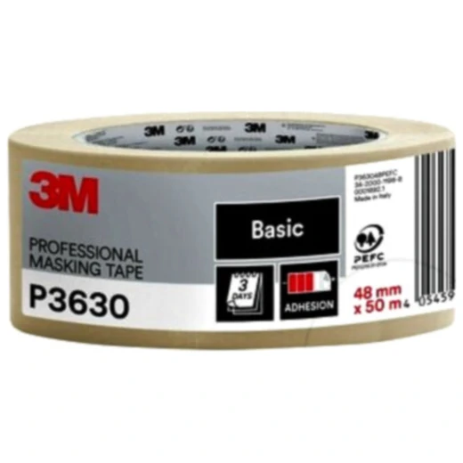 Abdeckband P3630 48 mm x 50 Meter für Lackierarbeiten