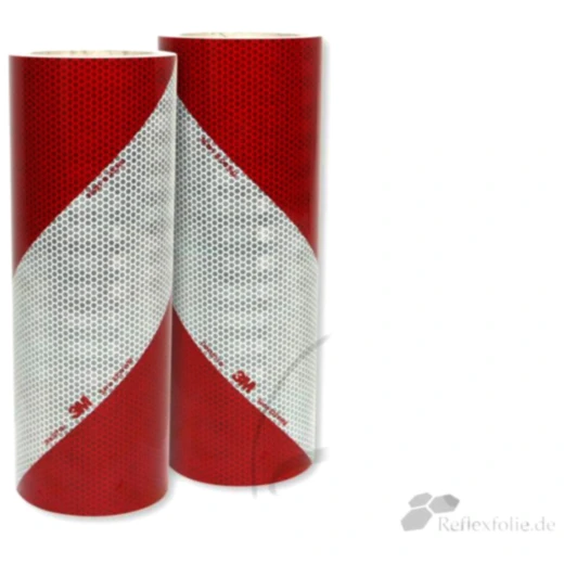 Reflektierende Warnmarkierung 140MMX9M ROL links + rechts rot/weiß