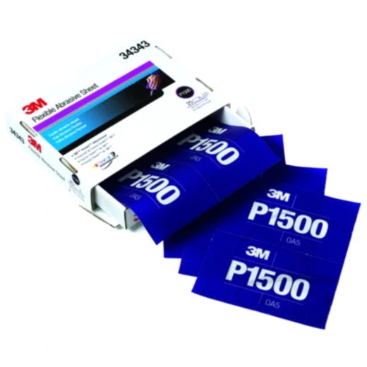 Schleifpapierstreifen K1500 25 Stück 140X171MM lila mit Pad