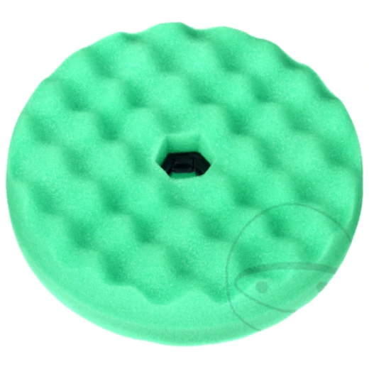 Polierscheibe 216MM grün Quick Connect genoppt für Motorräder