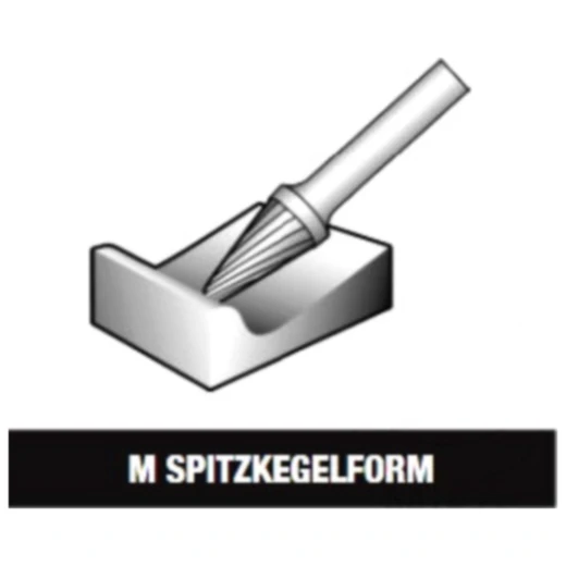 Fräser für Hartmetall Flexovit 10x20x65 Z6_0