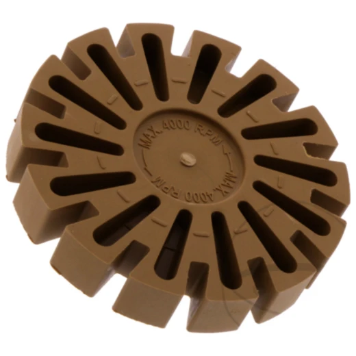 Radierdisc 90 mm für effektives Entfernen von Aufklebern und Beschriftungen