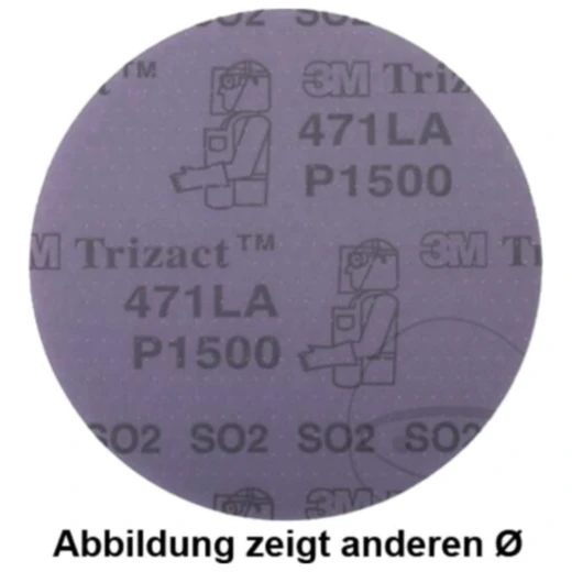 3M™ Hookit™ Trizact™ Schleifscheibe 471LA für Motorräder