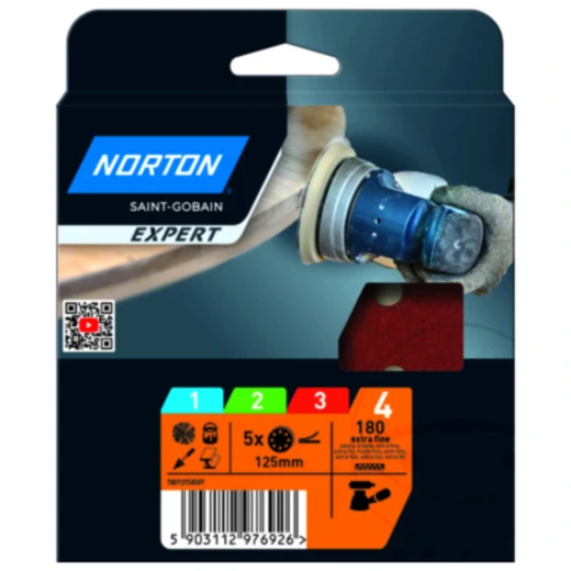 Schleifscheiben 8 Loch K180 für Universalgebrauch 125 mm A203F Norton