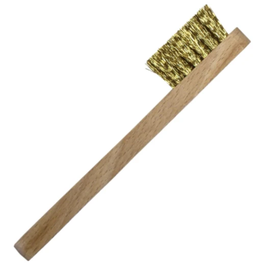 Zündkerzenbürste mit Holzgriff_0