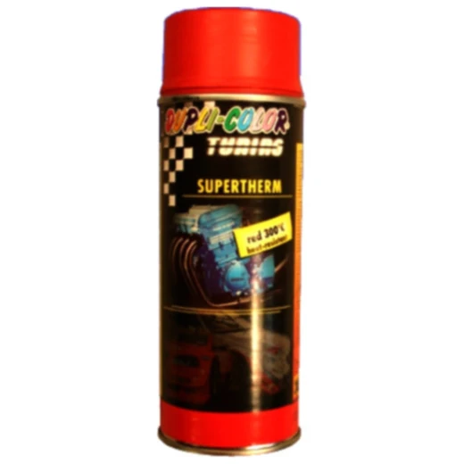 DUPLI COLOR SUPERTHERM HIGH TEMPERATURE PAINT RED 400ml - UP TO 300 DEG C für Motorräder