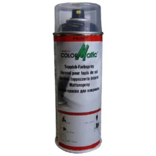 Autoteppich Farbspray 400 ml schwarz 1K Colormatic für PKW und NFZ