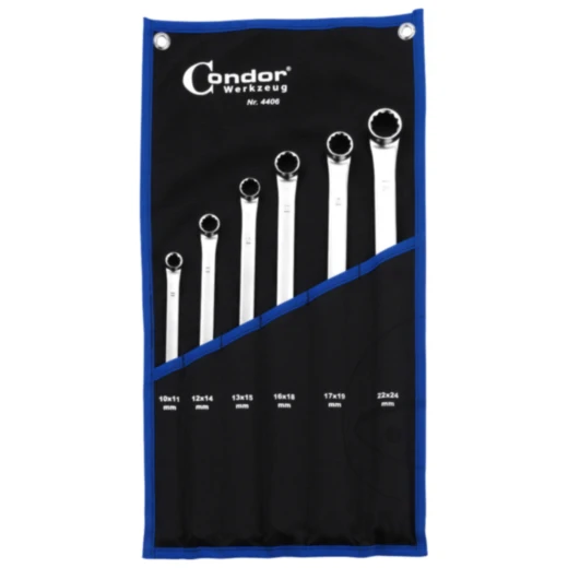 Doppelringschlüssel Satz lang 6-teilig 10-24 mm für KFZ