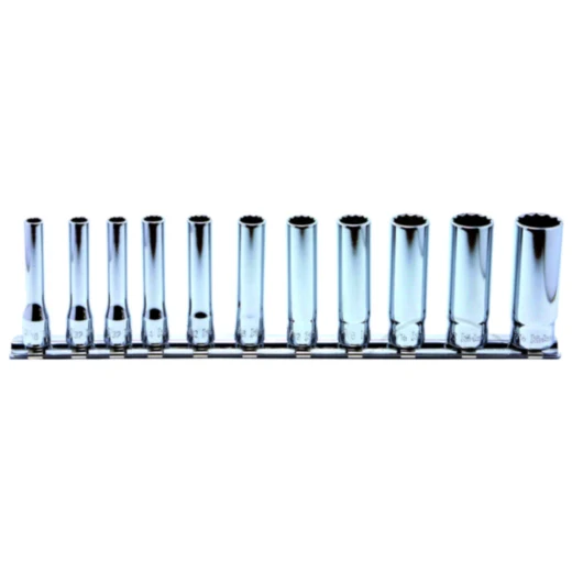 Stecknuss Satz 1/4 12KT 12-teilig 50 mm lang für Biker