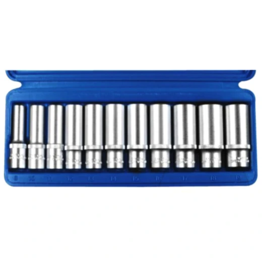 Stecknuss Satz 3/8" lang 6-kant, 11-teilig