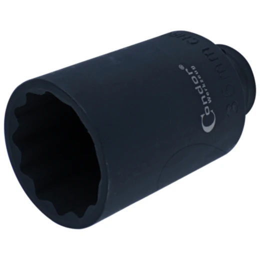 Kraft-Stecknuss 12-Kant 1/2 Zoll für Elektrowerkzeuge 36 mm