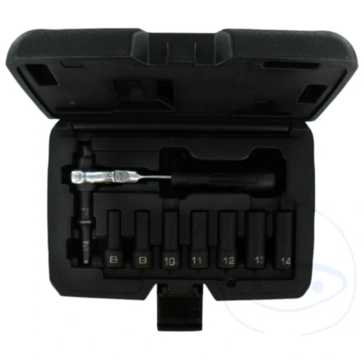 Kraft-Stecknuss Satz 3/8“ mit Gelenkschlüssel für Motorräder_0