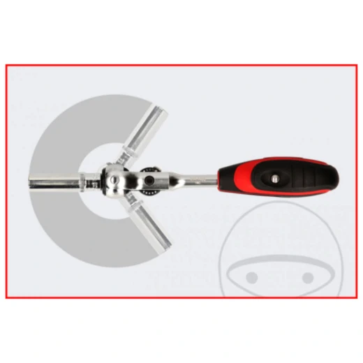 Umschaltknarre 1/4 Mini T-Griff mit Schwenkkopf_0