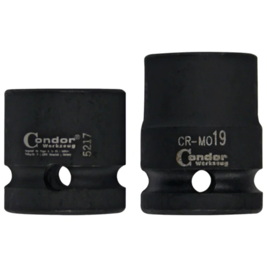 Kraft-Stecknuss Set kurz 1/2 Zoll 17-tlg. für professionelle An