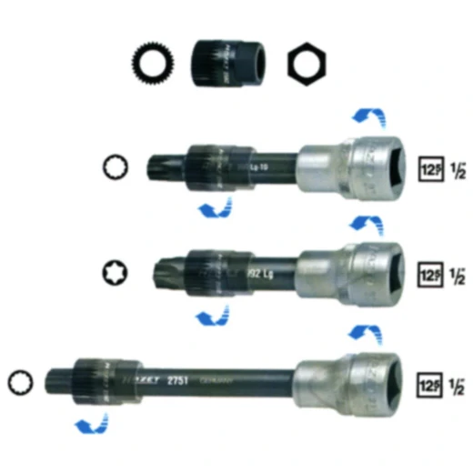 Kombischlüssel-Satz für Lichtmaschine 4-teilig