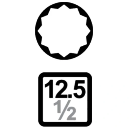 Einsatz Satz Vielzahn 1/2 Zoll 26-teilig für Motorräder_0