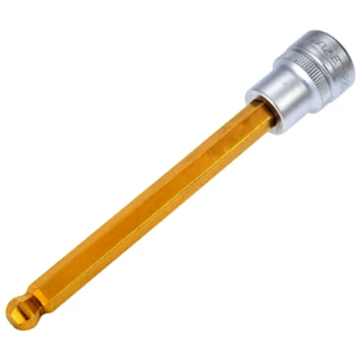 Innensechskant-Stecknuss 3/8 Zoll mit Kugelkopf, 8 mm, 116 mm Länge