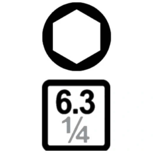 Einsatz 6-kant 1/4 Zoll 4 mm für Schraubendreher von JMP_0