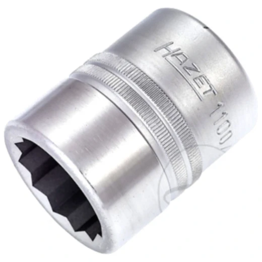 Hazet 1 Zoll Stecknuss 12-Kant 46 mm Länge