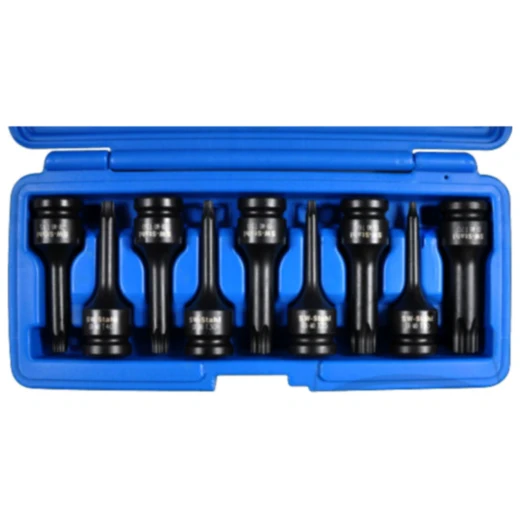 Kraft-Schraubendreher-Einsatz-Satz TORX 1/2" für den harten Einsatz