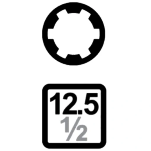 Kraft-Schraubendreher-Einsätze Satz RIBE 1/2" 75 mm M5-M14_0