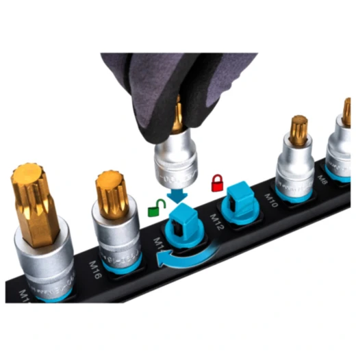 AUFSTECKLEISTE 1/2Z leer magnetisch kurz für Werkzeugaufbewahru