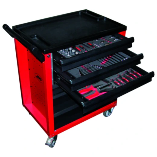 JMP 6-Schubladen Werkzeugwagen mit 148-teiligem Werkzeugset für Profis