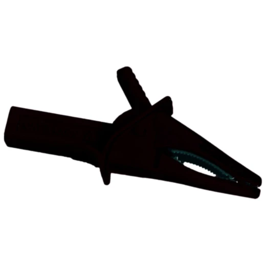 Krokodilklemme schwarz für Prüfungszwecke