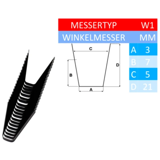 Profilmesser für Präzisionsschnitt, 20 Stück