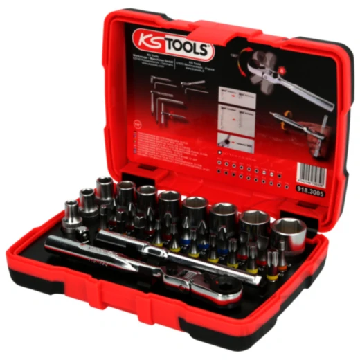 1/4" TORSIONpower Bit-Stecknuss-Box, 33-teilig