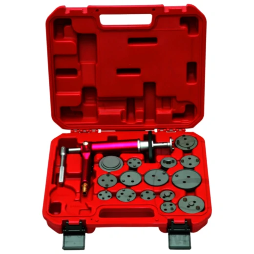 Bremskolben-Rücksetzwerkzeug 16-teilig inkl. Druckluft-Spindel für: BMW, VW