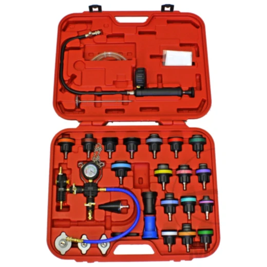 Kühlsystem Prüfsatz mit Befüllgerät für Motorräder