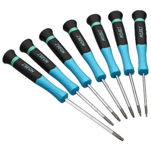 Hazet 7-teiliges Torx Schraubendrehersatz für Elektronik