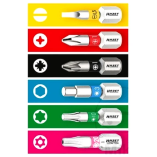 Hazet Innen-Sechskant Bit 3 mm, 1/4 Zoll (6,3 mm), 25 mm Länge,