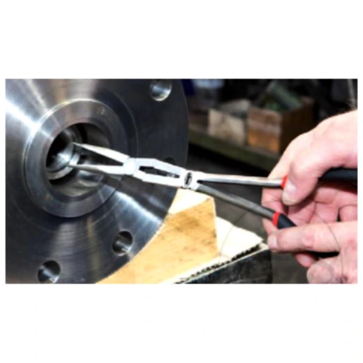 Vigor Flachrundzange Doppelgelenk gerade 340 mm lang für Motorr