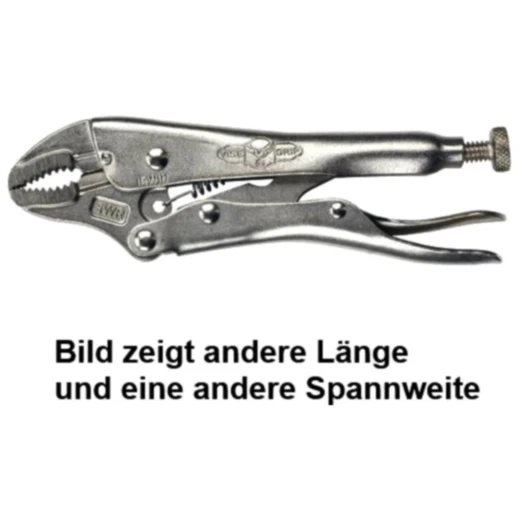 Gripzange 125 mm mit gebogenen Backen und Drahtschneider