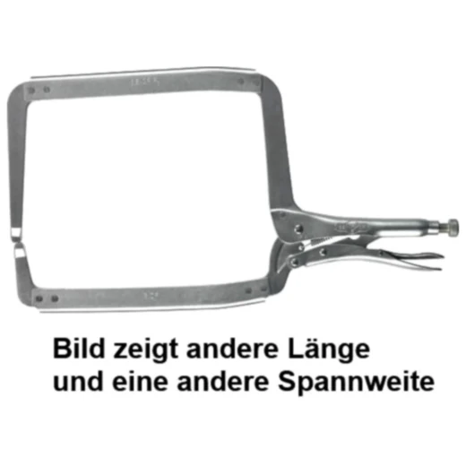 Gripzange C-Form mit 455 mm Länge und 190 mm Spannweite