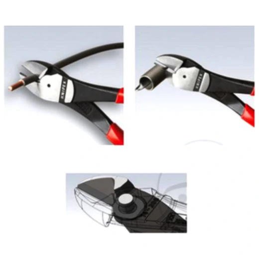 Knipex Kraft-Seitenschneider 160 mm mit Kunststoffgriff_0