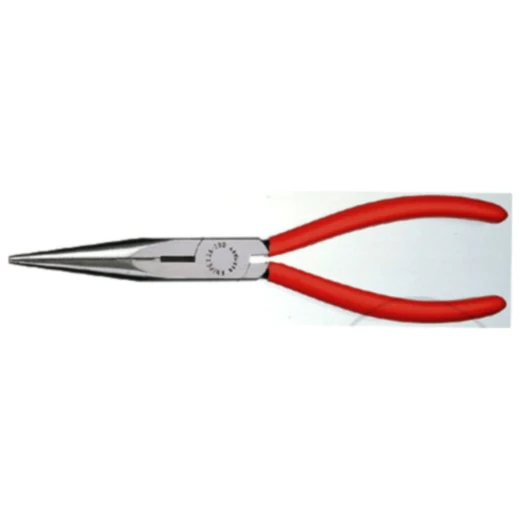 Knipex Flachrundzange gerade 200 mm mit Schneide und Kunststoffgriffen