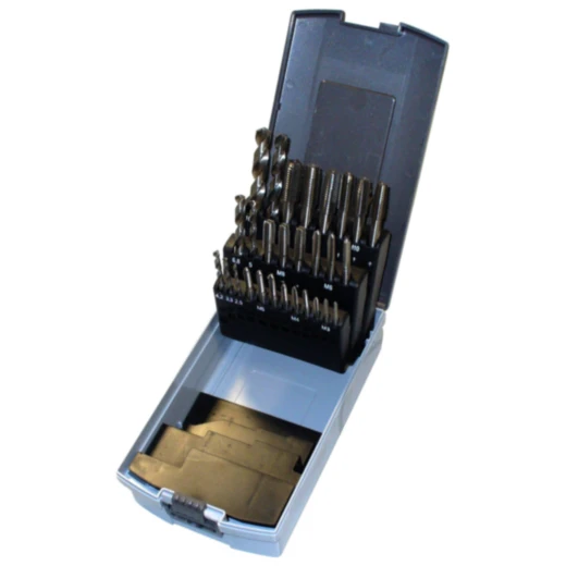 HSS Bohrer-/Gewindeschneidsatz 28-tlg. für präzises Arbeiten