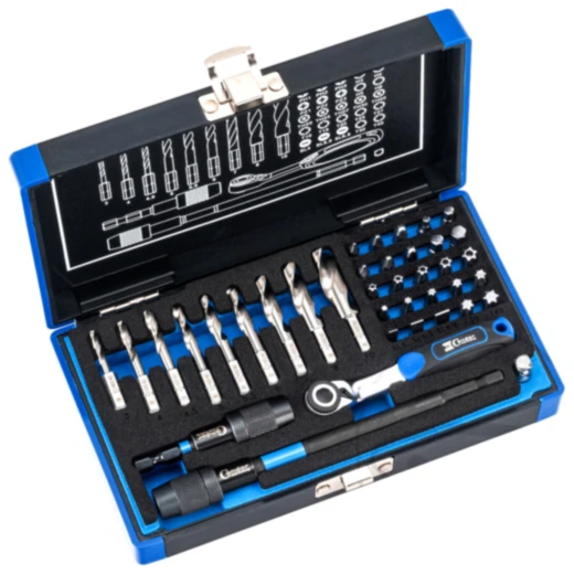 Spiralbohrer Bit+Bit Set 38-teilig HSS-G M2