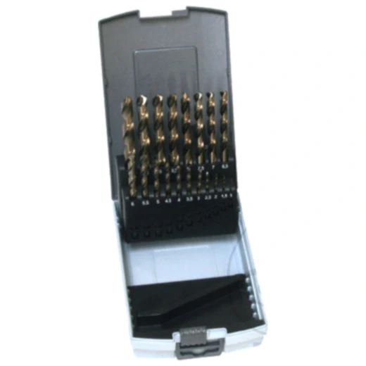 Spiralbohrersatz 19-teilig HSSE-CO 1.0-10.0 mm
