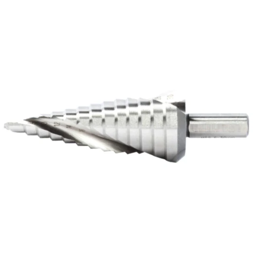 Stufenbohrer 4-12 mm HSS Spiralgenutet
