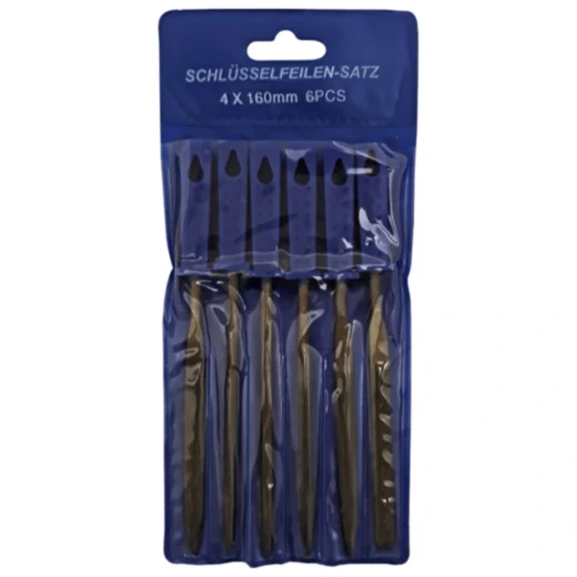 Schlüsselfeilen Set 6-teilig für präzise Arbeiten