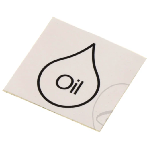 Klebeschild PAG OIL für Klimaservicegeräte HGS Husky 300