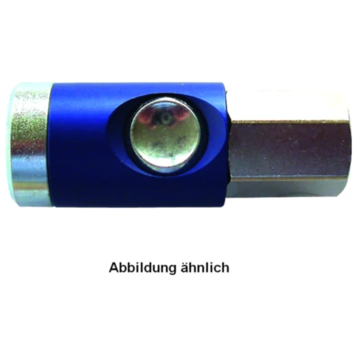 Sicherheitskupplung IG 3/8 mit Knopf-Entriegelung