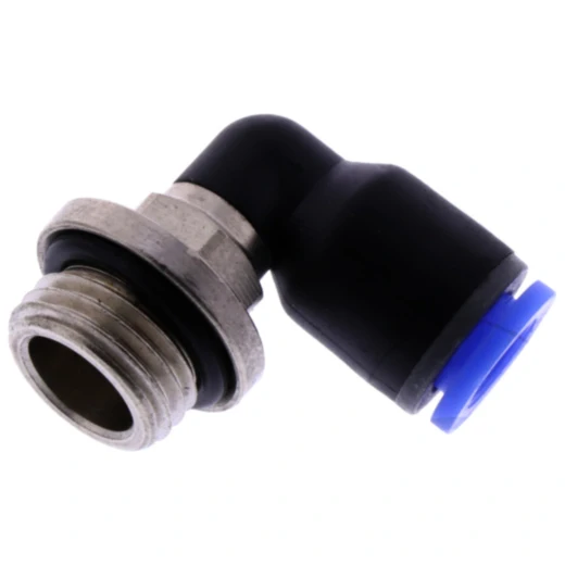 Pneumatischer Anschlusswinkel 1/4 6 mm mit Entriegelung NUSSB