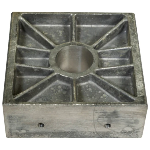 Gleitstückhalter Aluminium 106x101x42 mm für 2-Säulenbühne