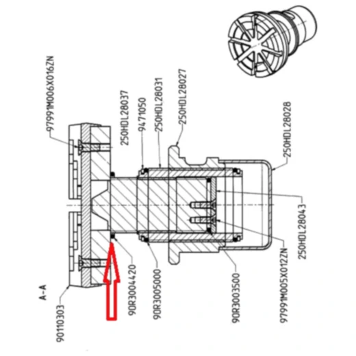 O-Ring 44,2 mm für Teleskopdrehteller