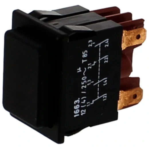 Drucktaster 8-polig für Nussbaum